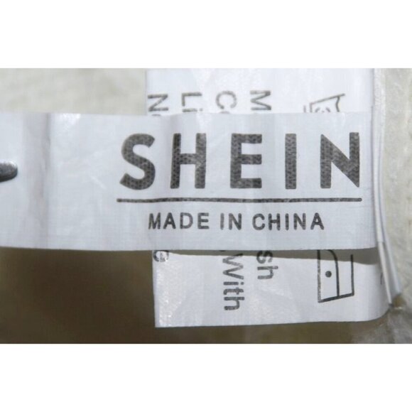 Shein Ladies White Knit Sweater M Stretch Long Sleeve V-Neck Casual Comfortable - Picture 6 of 7